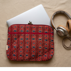 Maroon Handcrafted Quilted Laptop Sleeve
