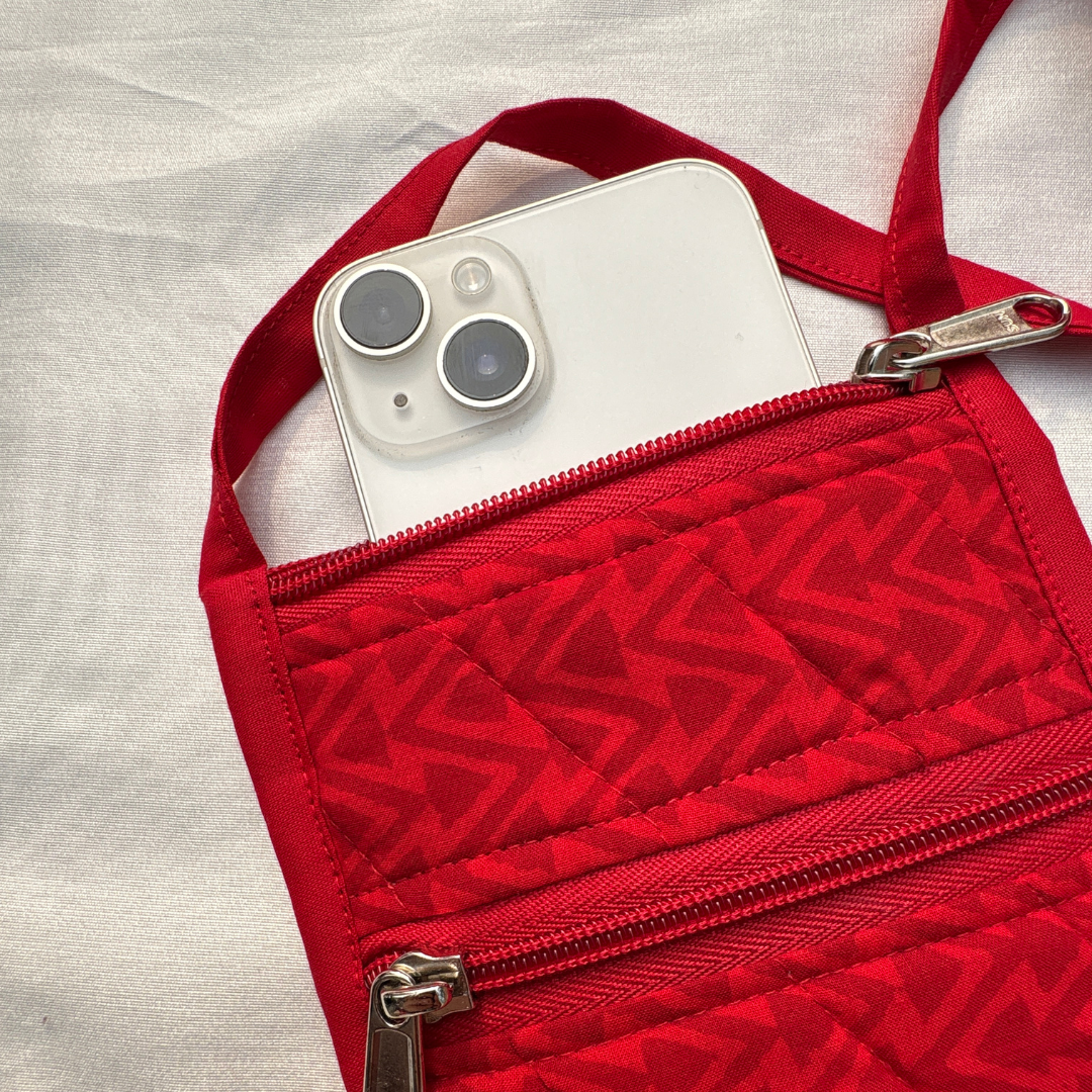 Red Quilted Sling Bag