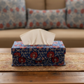 Blue Fabric Tissue Box