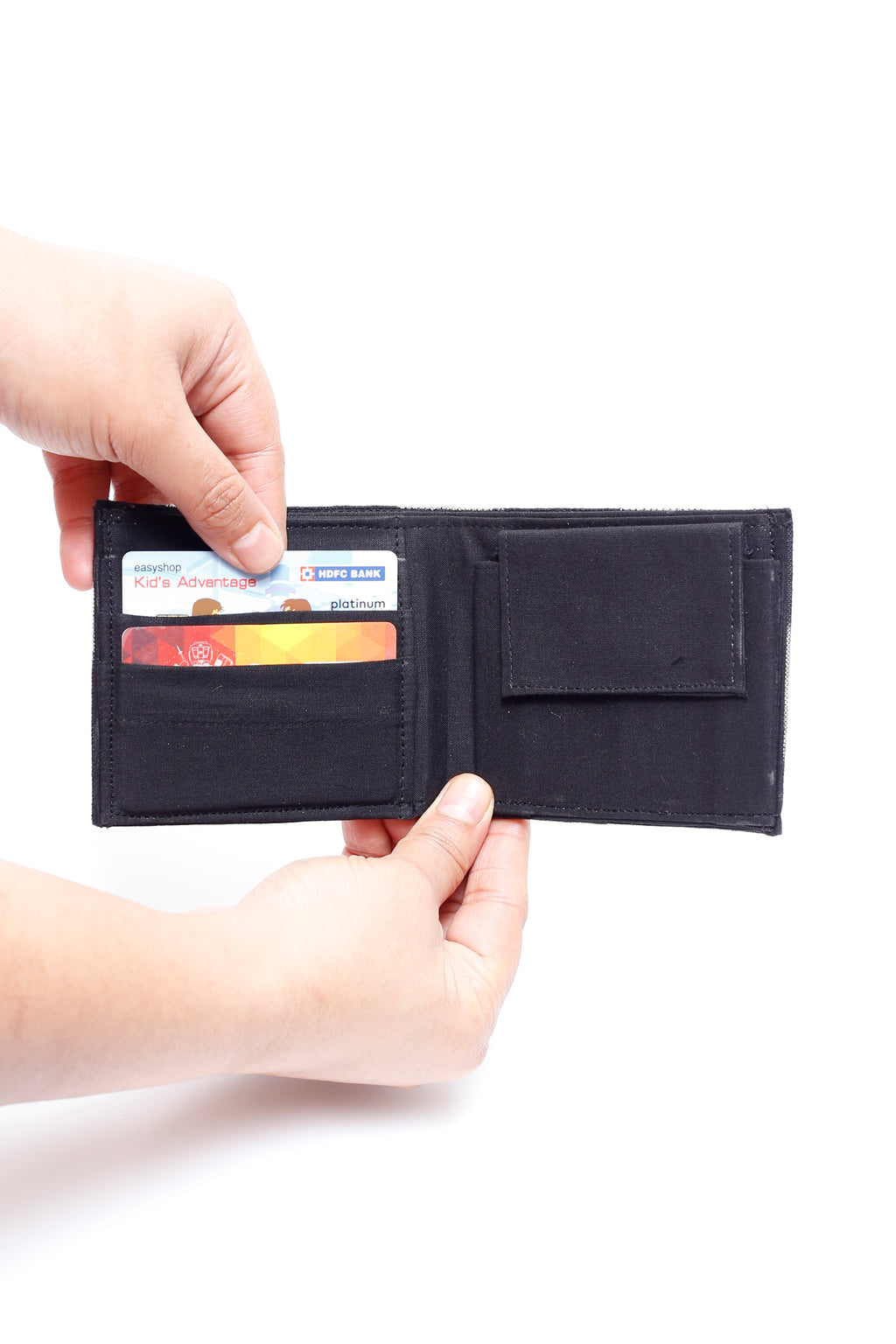 Indigo Handcrafted Woven Ikkat Print Men Wallets