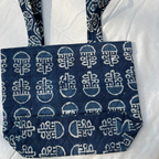 Indigo Classic Handblock Handcrafted Quilted Tote Bag