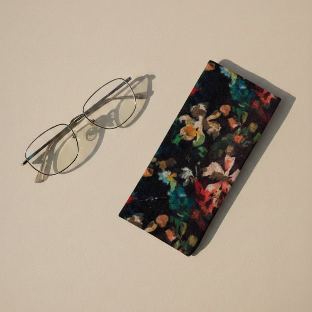 Multicolored Floral Eyeglass/Spectacle Case