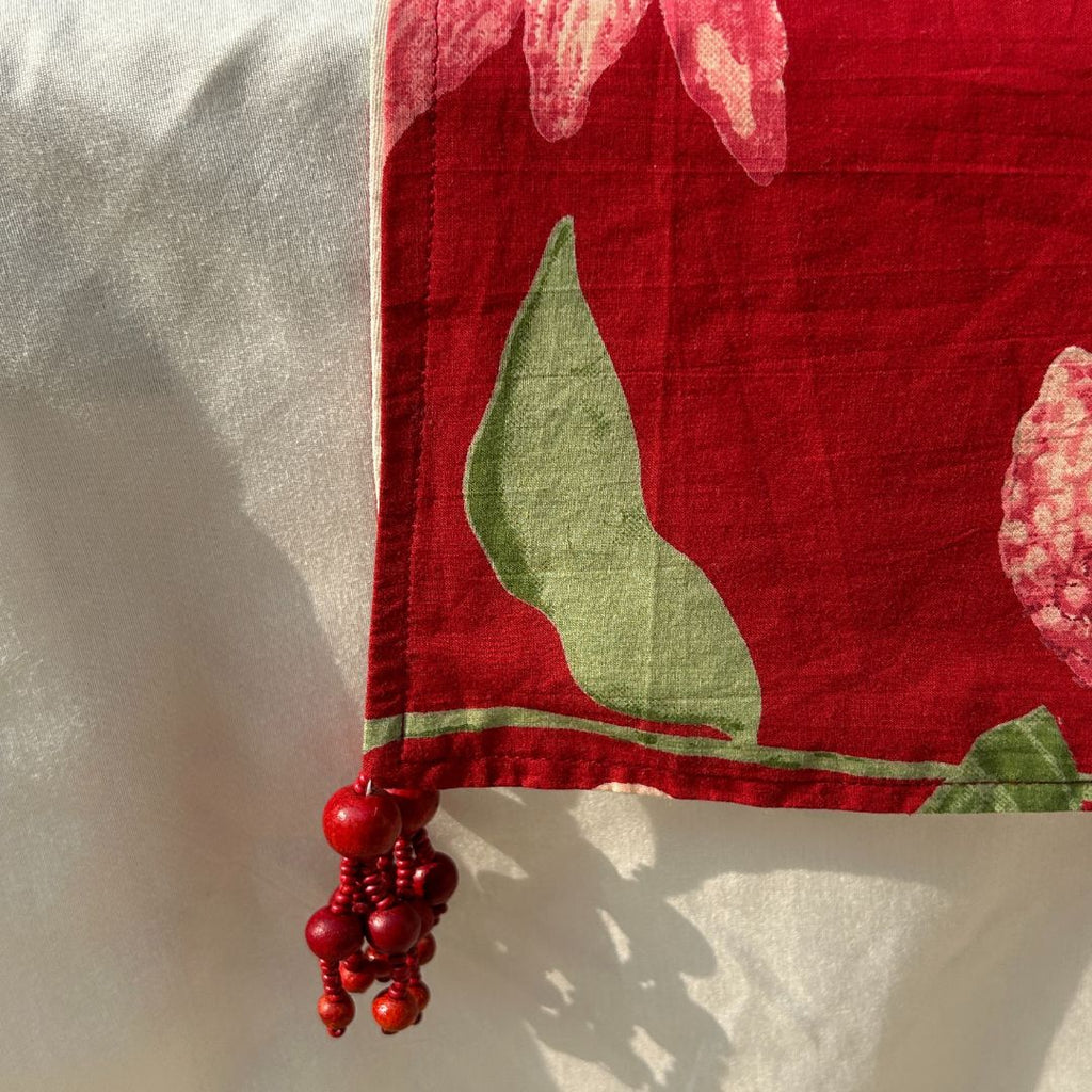 Lotus Blosson Cotton Table Runner
