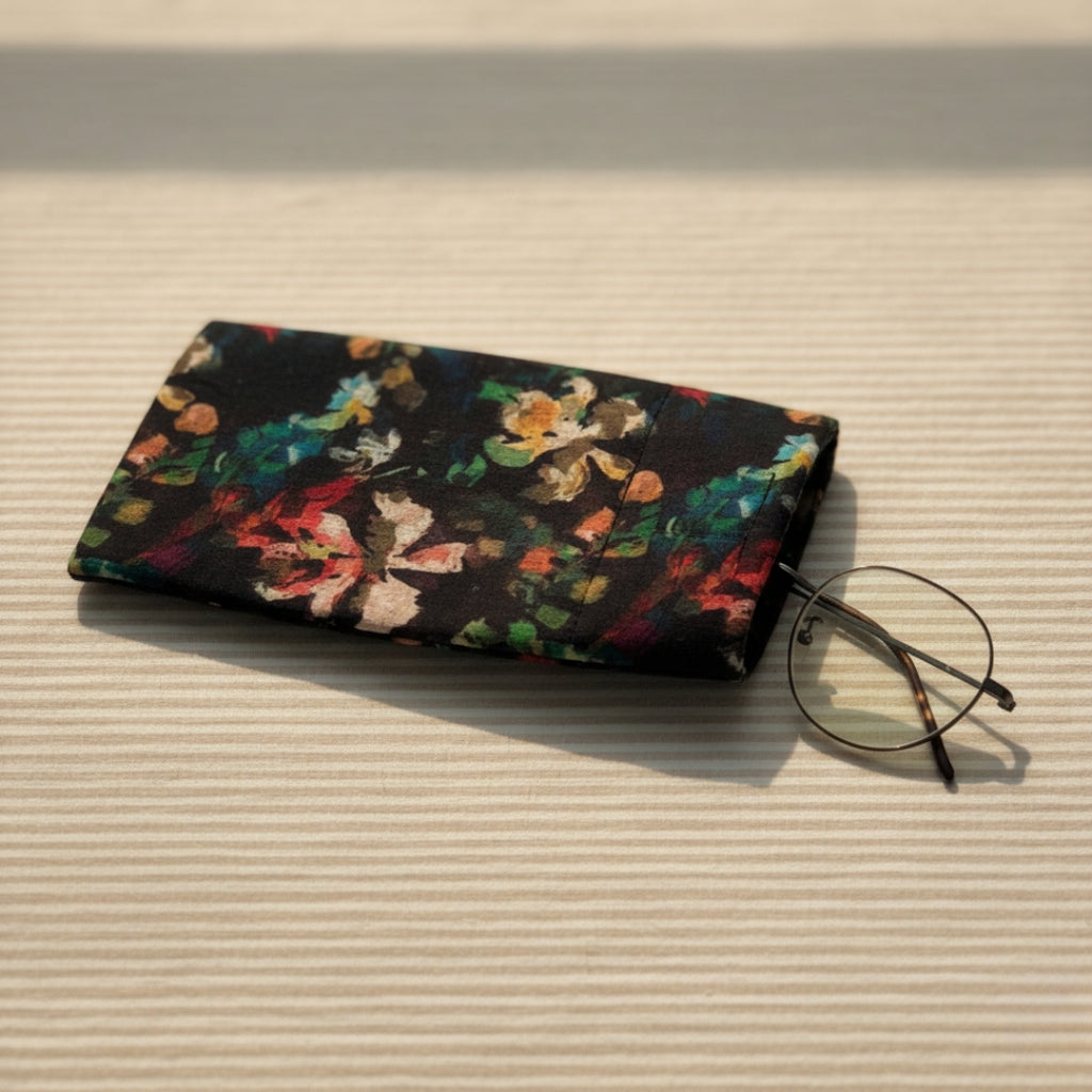 Multicolored Floral Eyeglass/Spectacle Case
