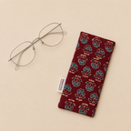 Red Ajrakh Eyeglass/Spectacle Case