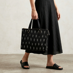 Black & White  Ikkat  Tote Bag