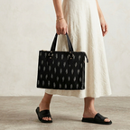 Black & White  Ikkat  Tote Bag