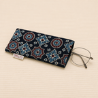 Black Ajrakh Print Eyeglass/Spectacle Case