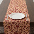 Peach Floral Table Runner
