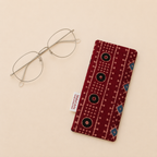 Maroon Ajrakh Eyeglass/Spectacle Case
