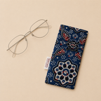 Indigo Ajrakh Eyeglass/Spectacle Case