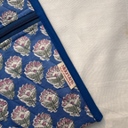 Blue Quilted Sling Bag