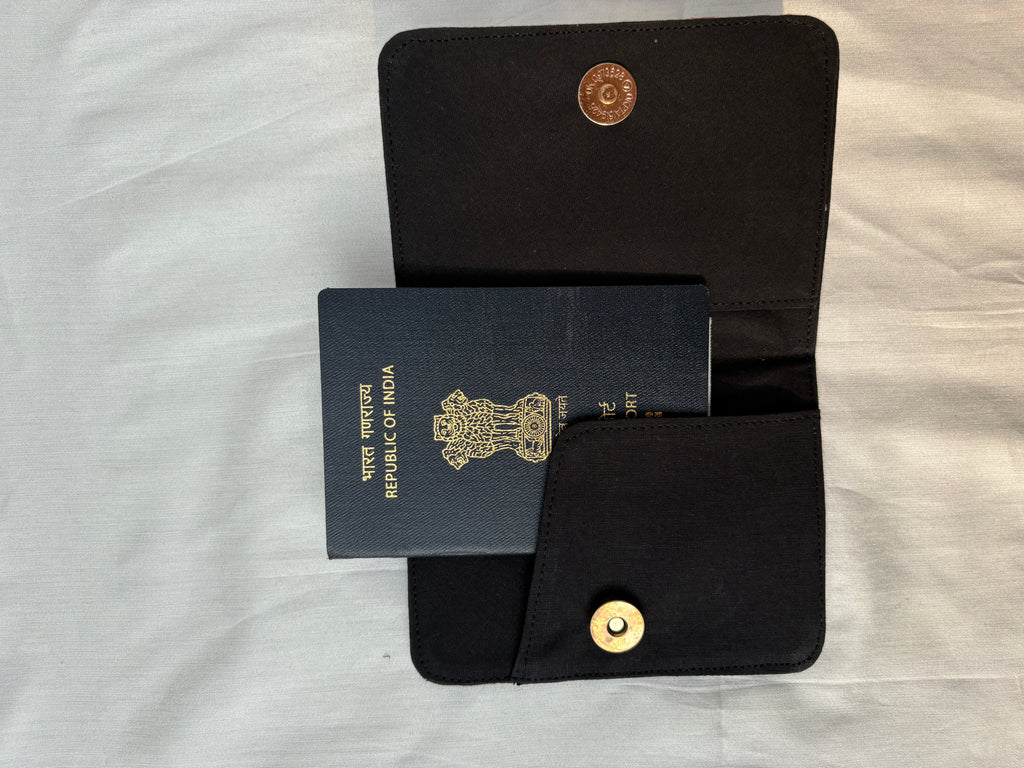 Denim Blue Passport Cover - Travel Essential