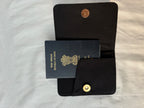 Denim Blue Passport Cover - Travel Essential