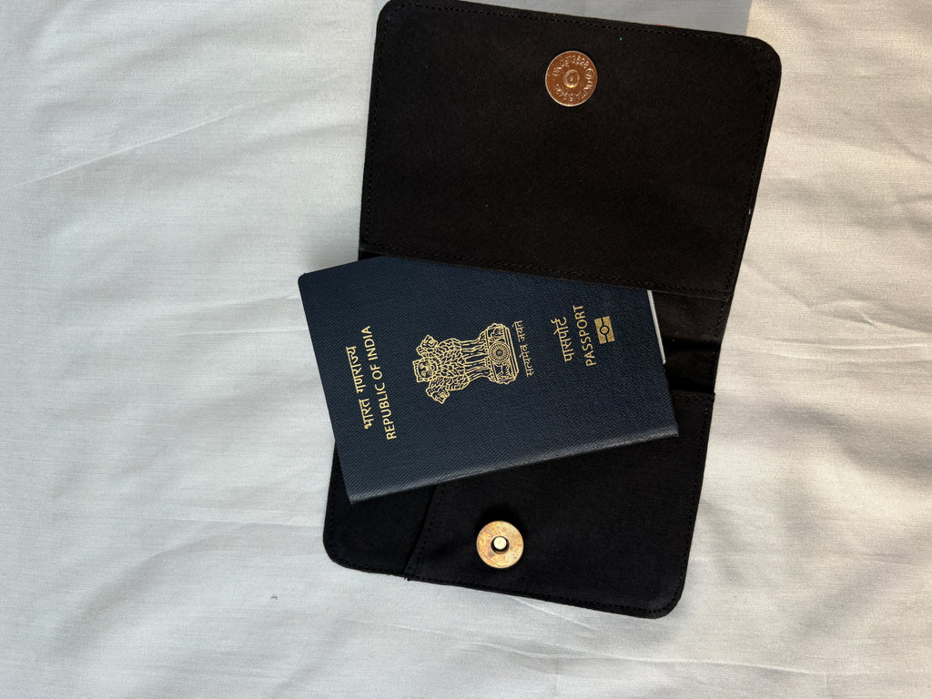 Denim Blue Passport Cover - Travel Essential