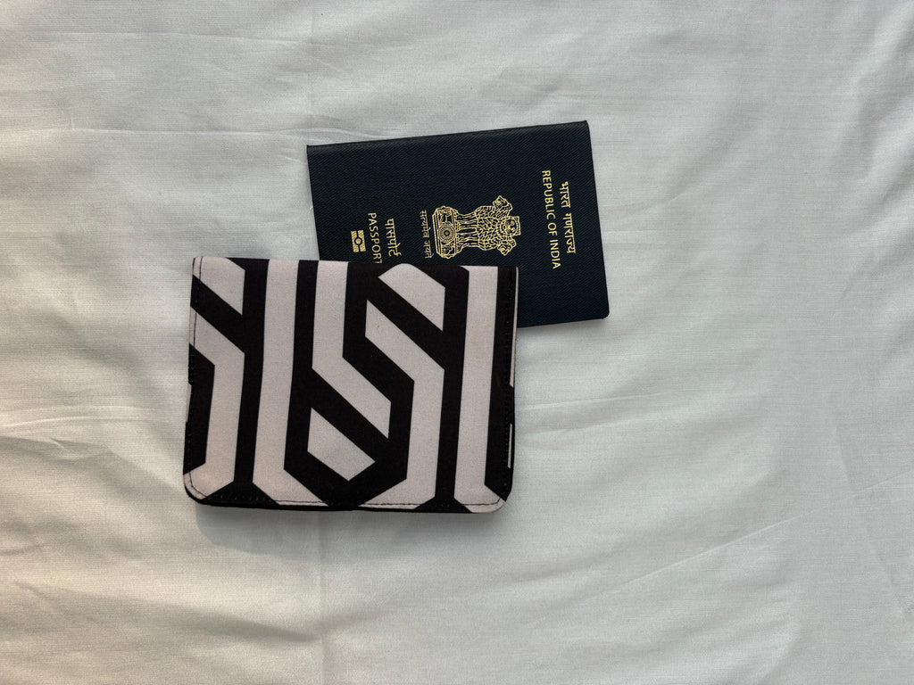 Geometrical Print Passport Cover - Travel Essential