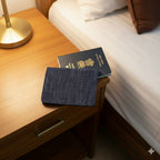 Denim Blue Passport Cover - Travel Essential