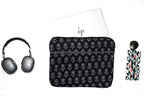Black Handcrafted Handblock  Laptop Bag