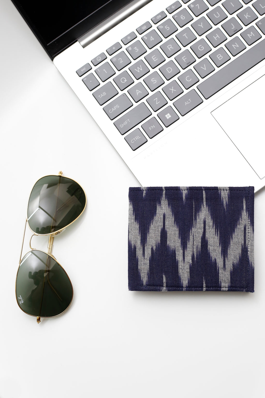 Indigo Handcrafted Woven Ikkat Print Men Wallets