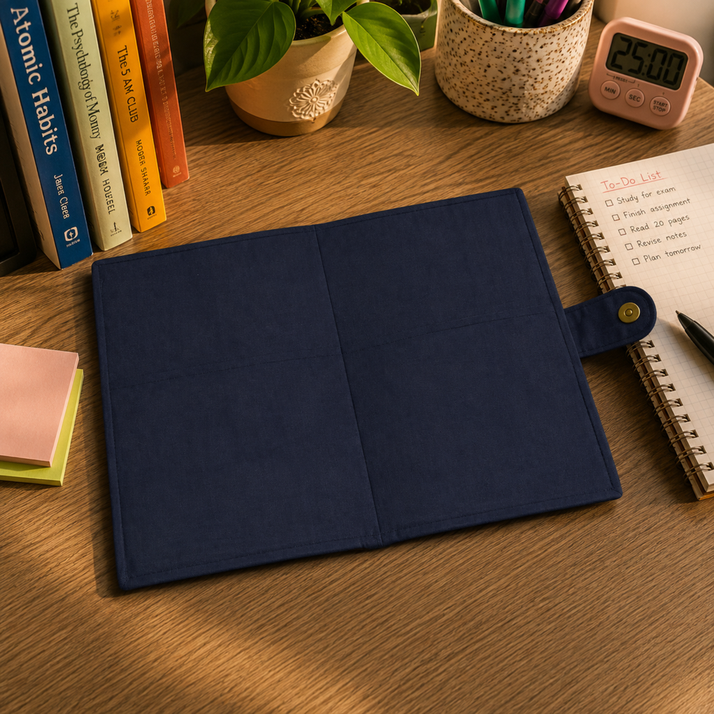 Handcrafted File Folder - Indigo Handblock Print
