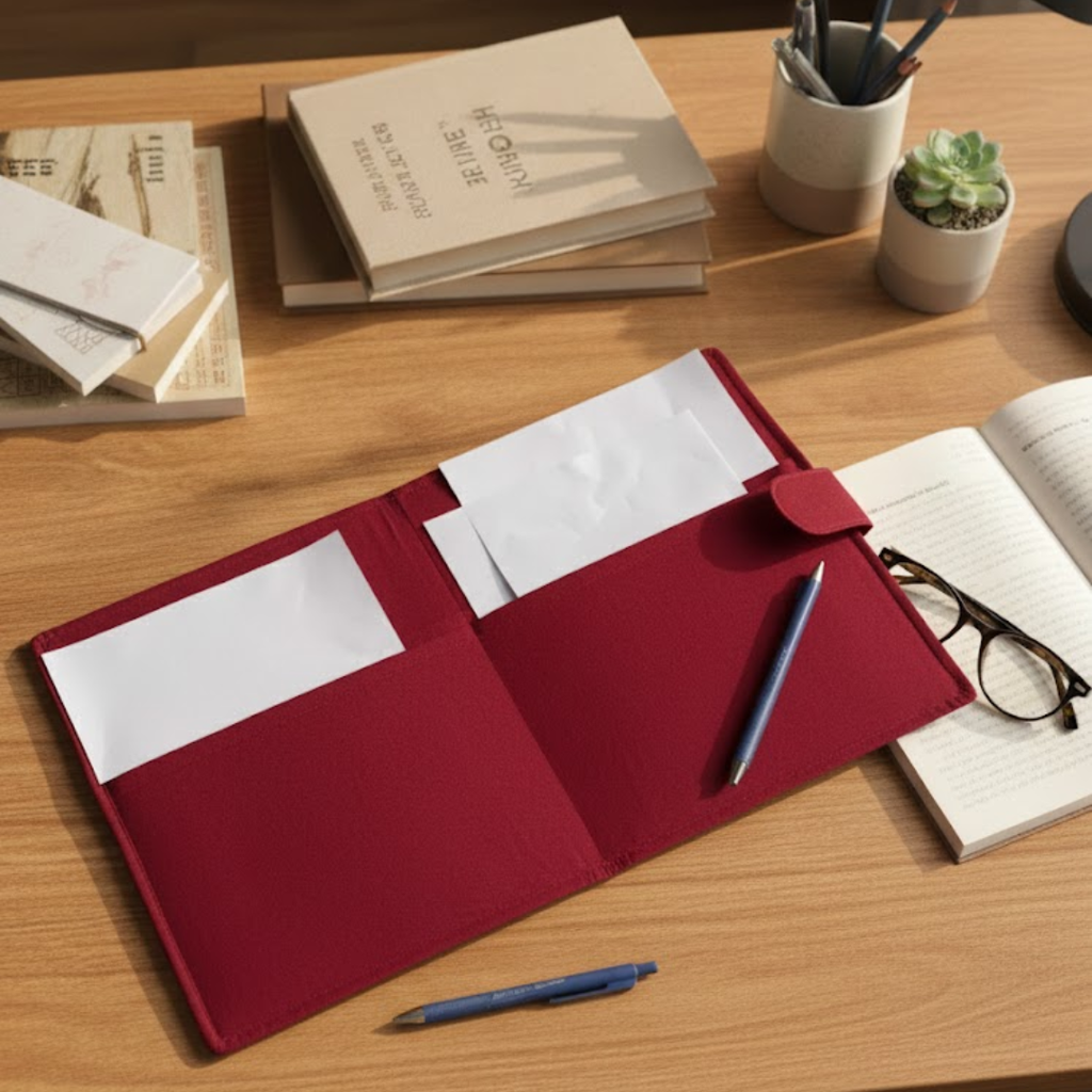 Floral Handcrafted File Folder