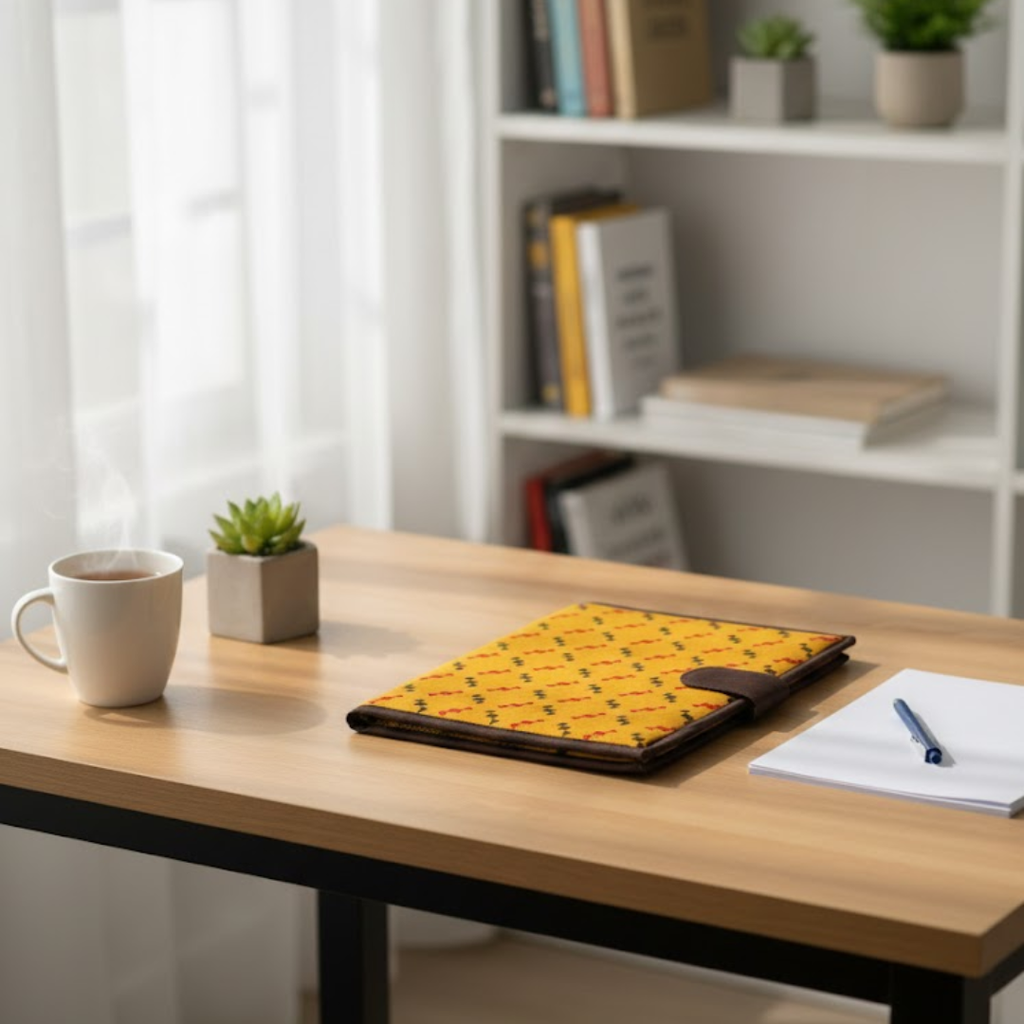 Yellow Pattern File Folder