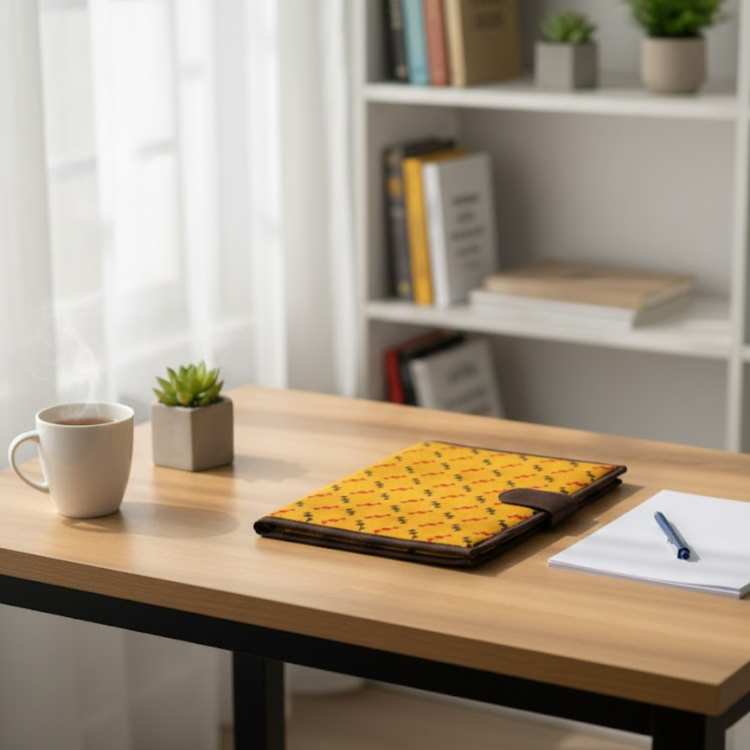 Yellow Pattern File Folder
