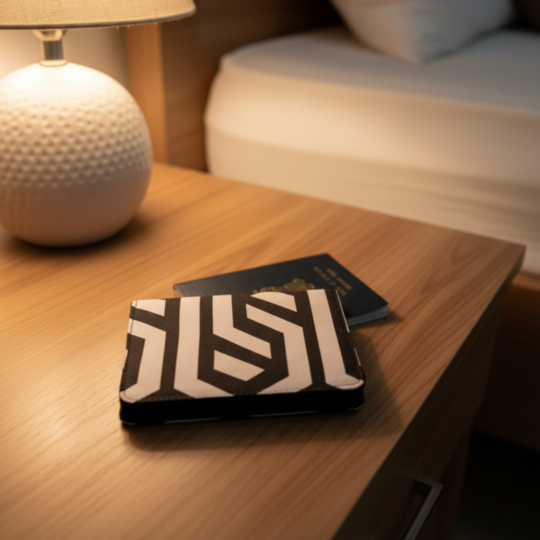 Geometrical Print Passport Cover - Travel Essential