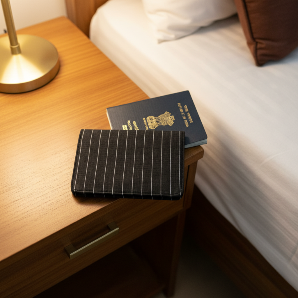 Striped Passport Cover - Travel Essential