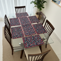 Black - Quilted Table Mats With Runner Set