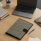 Black Block Print File Folder