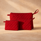 Red Set of Three Multipurpose pouch