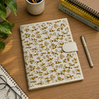 Handcrafted File Folder - Beige Worli Print