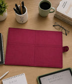 Handcrafted File Folder - Maroon Kalamkari Print