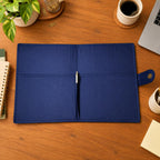Handcrafted File Folder With Pen - Indigo Handblock Print