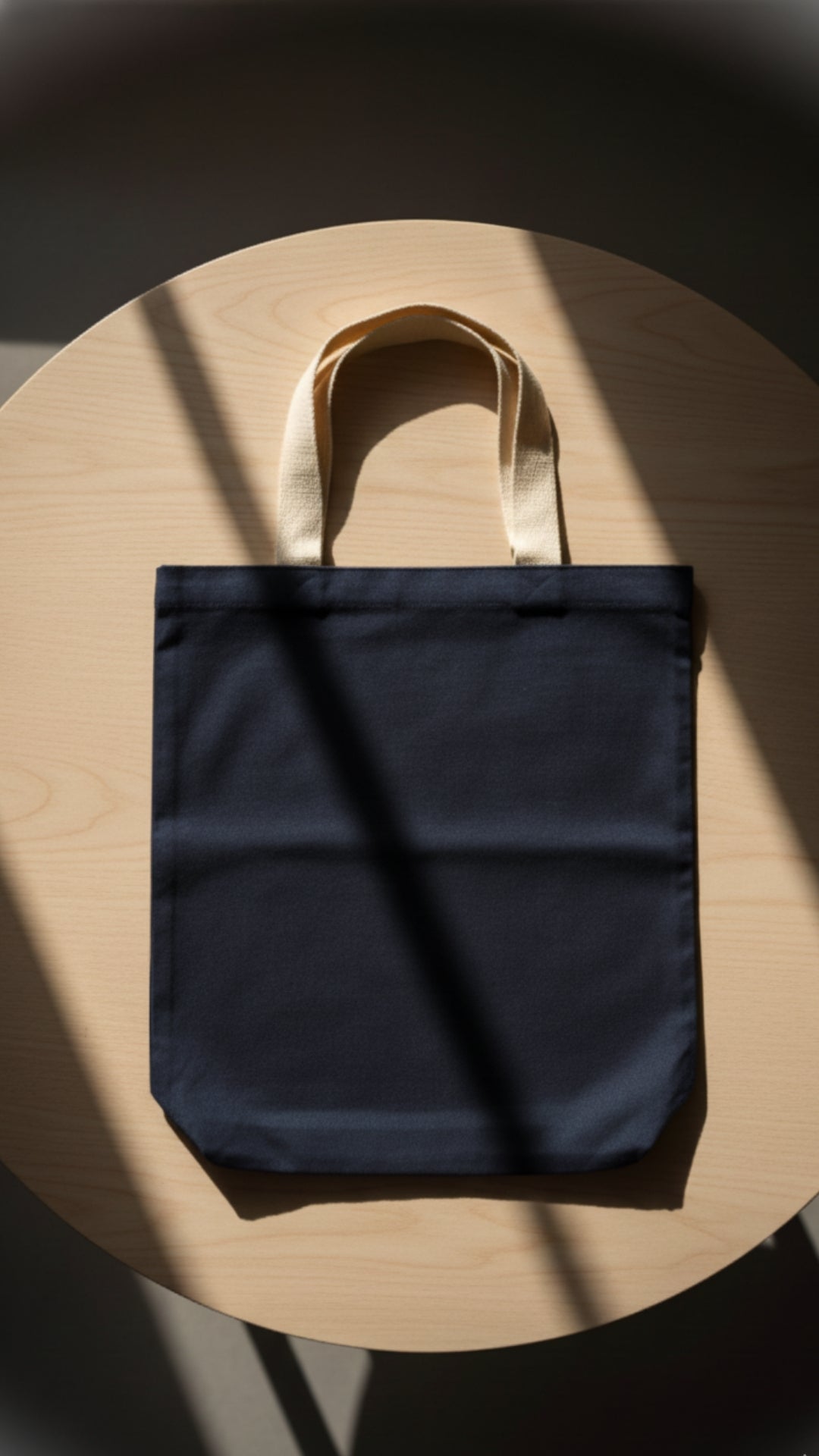 Black Canvas Tote Bag