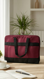 EcoSmart Maroon Canvas Laptop Bag