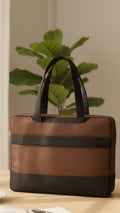 EcoSmart Brown Canvas Laptop Bag
