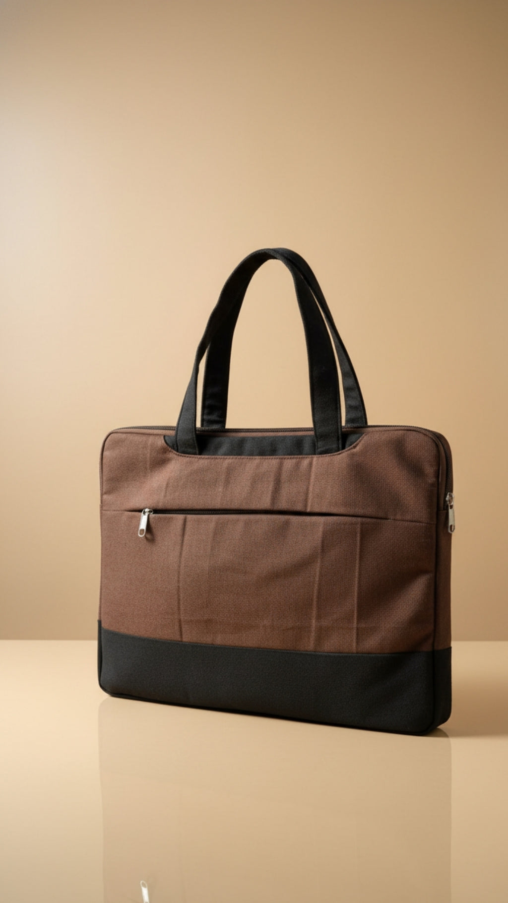 EcoSmart Brown Canvas Laptop Bag