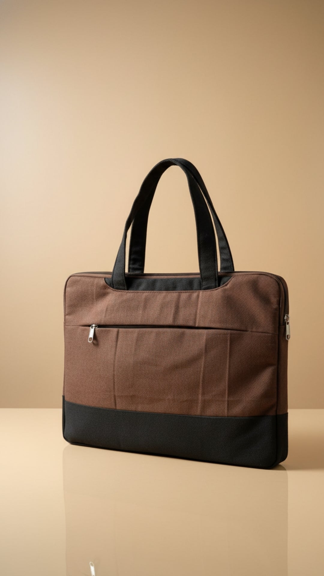 EcoSmart Brown Canvas Laptop Bag