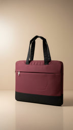 EcoSmart Maroon Canvas Laptop Bag