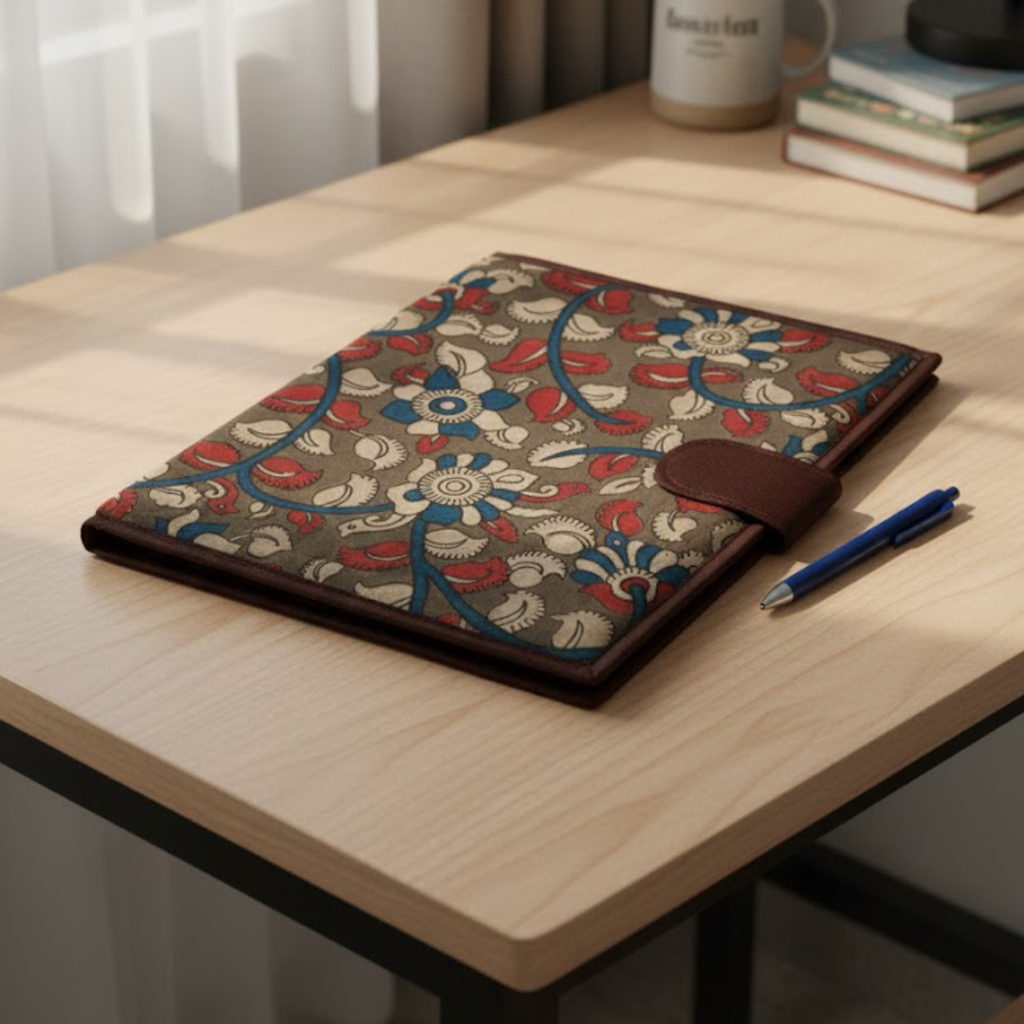 Kalamkari Print File Folder