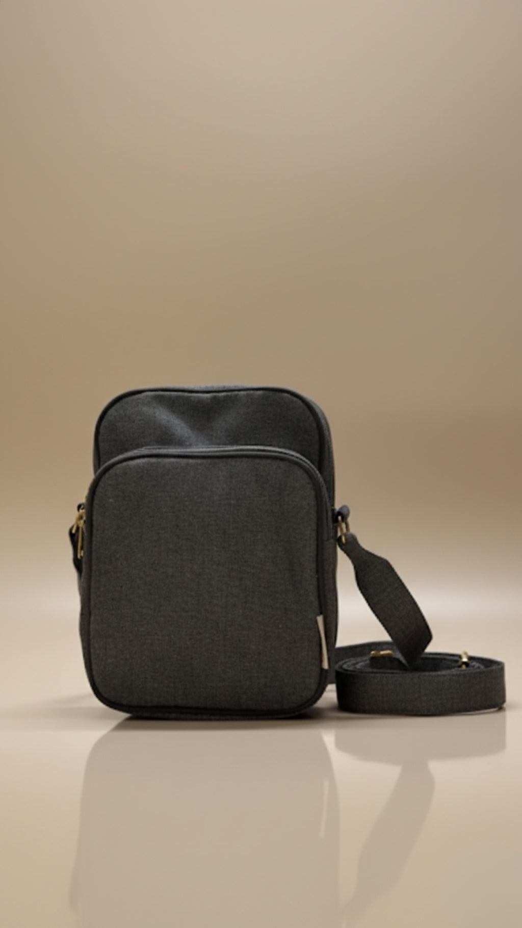 Grey Cotton Crossbody/Fanny Packs